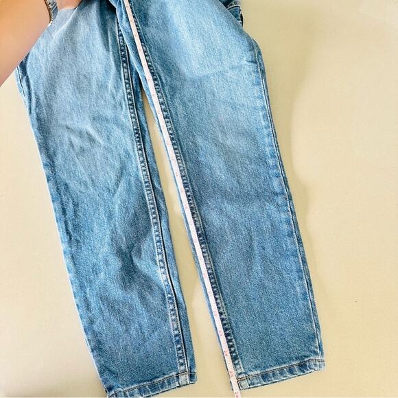 EVERLANE Blue Mid Wash High Rise Denim Skinny Straight Leg Ankle Jean Jeans 26 - Picture 9 of 15